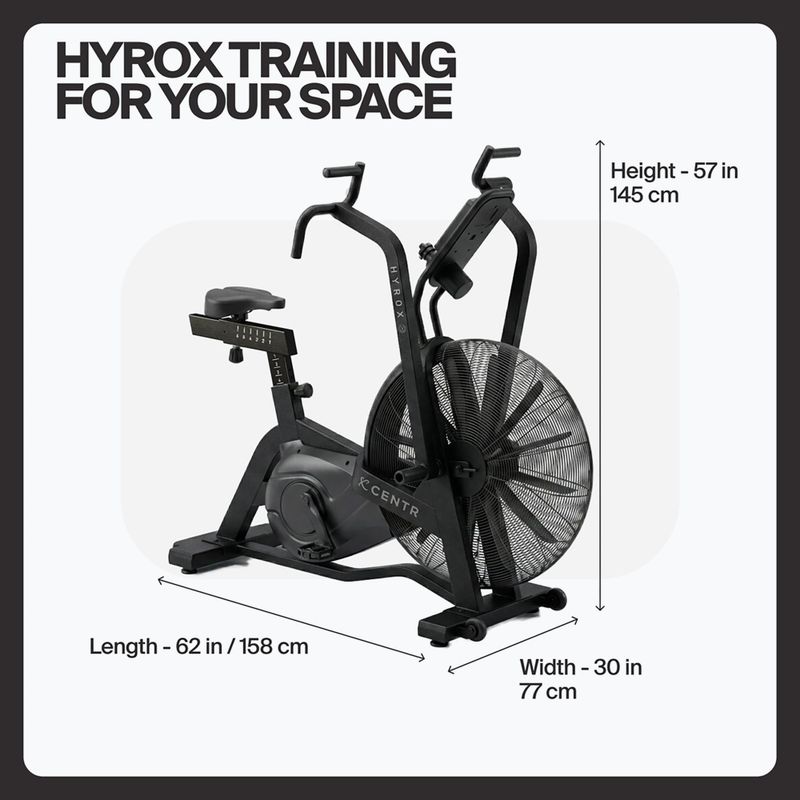 Vzduchové kolo Centr Air Bike Perform Series Centr x Hyrox black 8