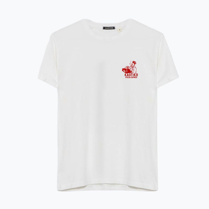 Pánské tričko Kaotiko Washed Bella Ciao white