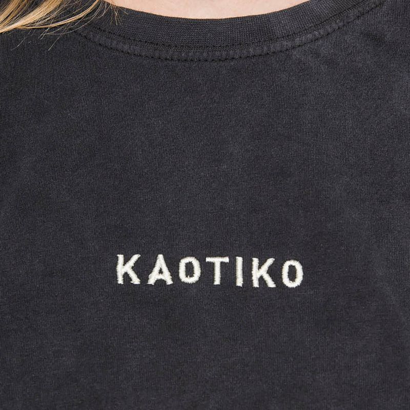 Dámské tričko Kaotiko Washed black 3