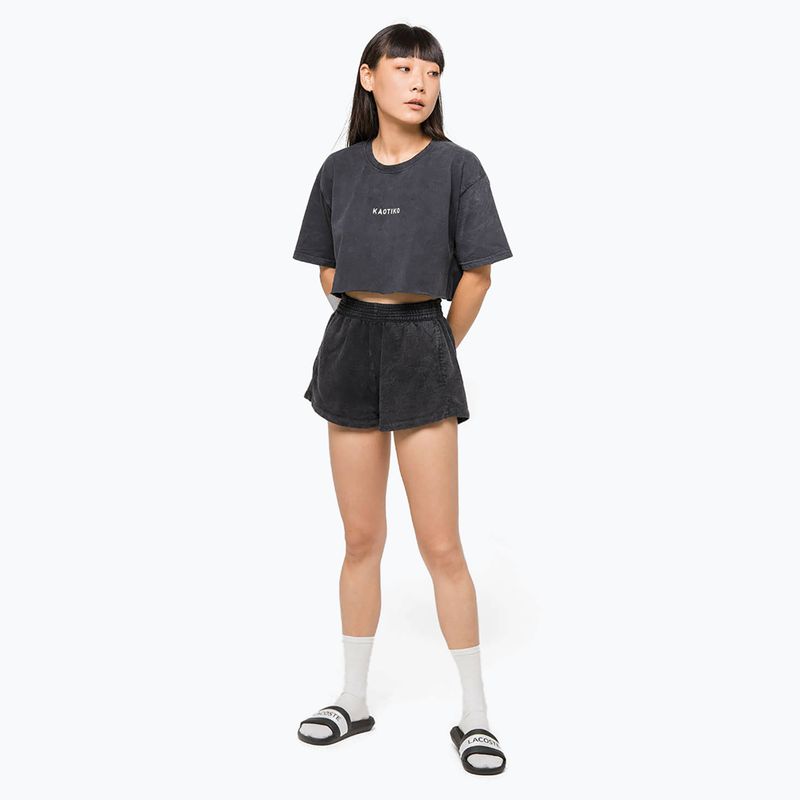 Dámské šortky Kaotiko Washed black 2