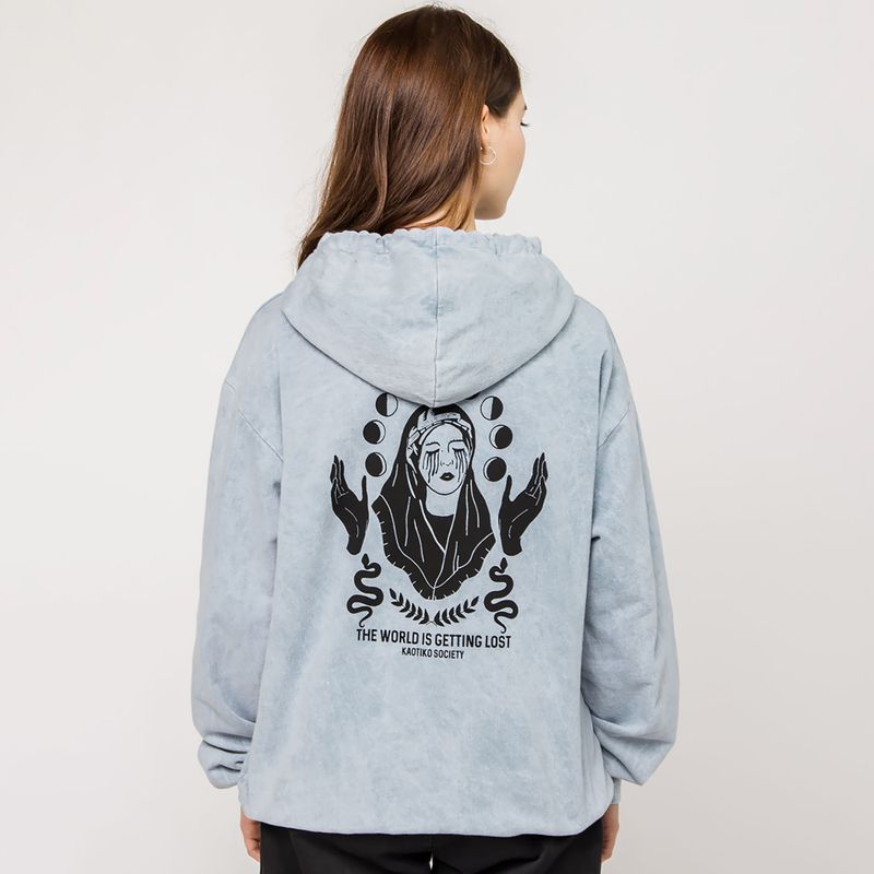 Pánská mikina Kaotiko Washed Virgin steel 2