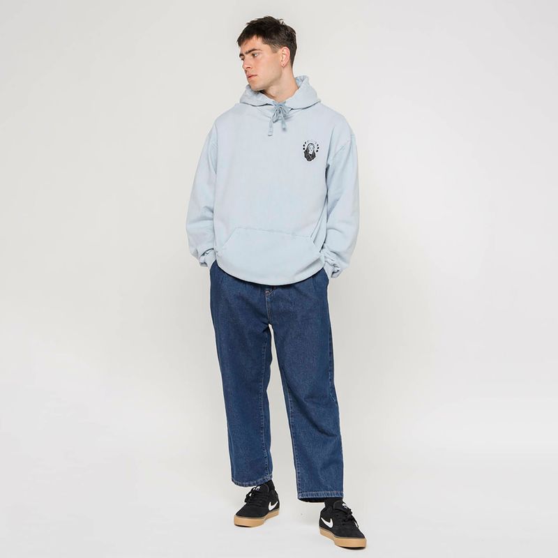 Pánská mikina Kaotiko Washed Virgin steel 3