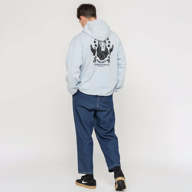 Pánská mikina Kaotiko Washed Virgin steel 4