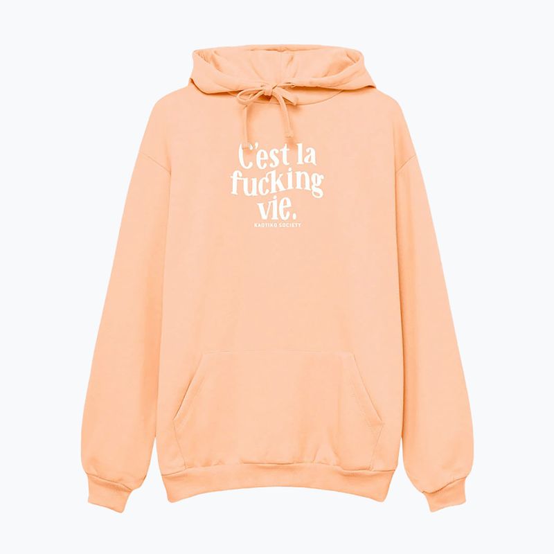 Pánská mikina Kaotiko C'est la vie mango 4