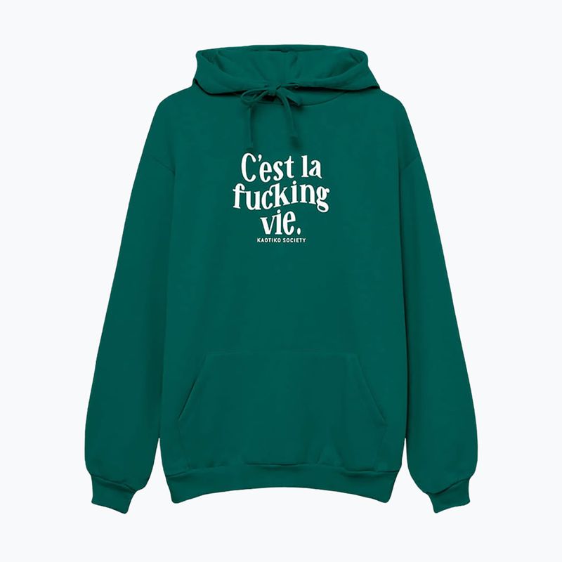 Dámská mikina Kaotiko C'est la vie Hoodie jade 3