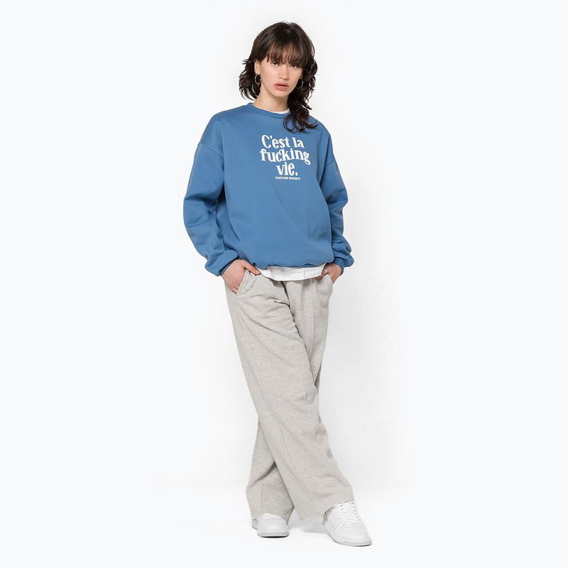 Dámská mikina Kaotiko C'est la vie denim blue 2