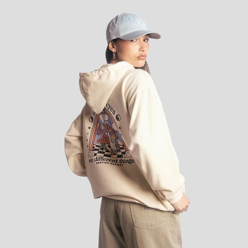 Dámská mikina Kaotiko Different Eyes bone 2