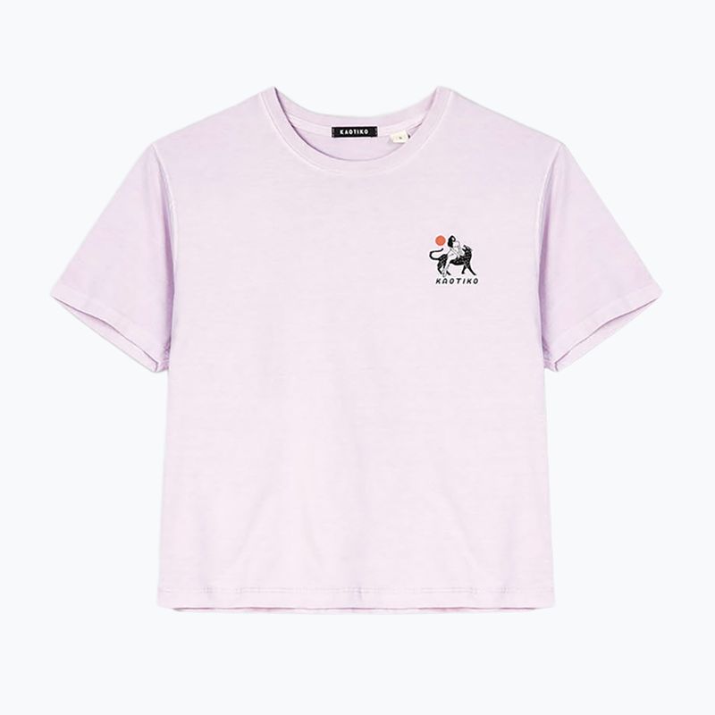 Dámské tričko Kaotiko Washed Neverland malva 3