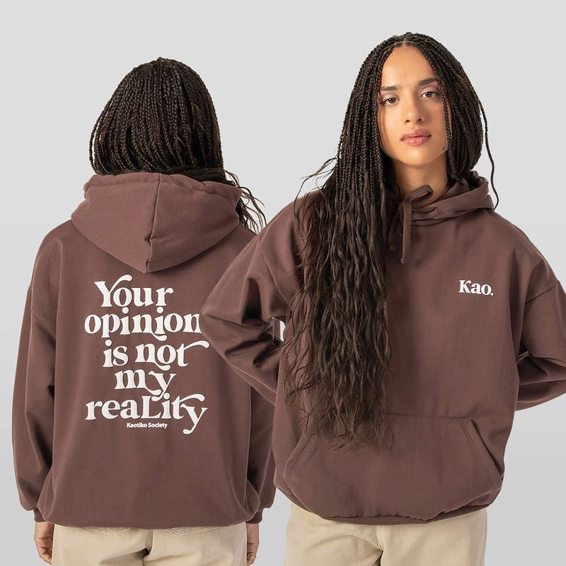 Dámská mikina Kaotiko Your Opinion brown 3