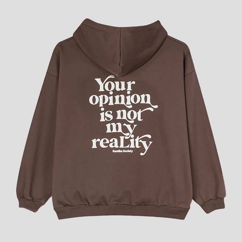 Dámská mikina Kaotiko Your Opinion brown 5