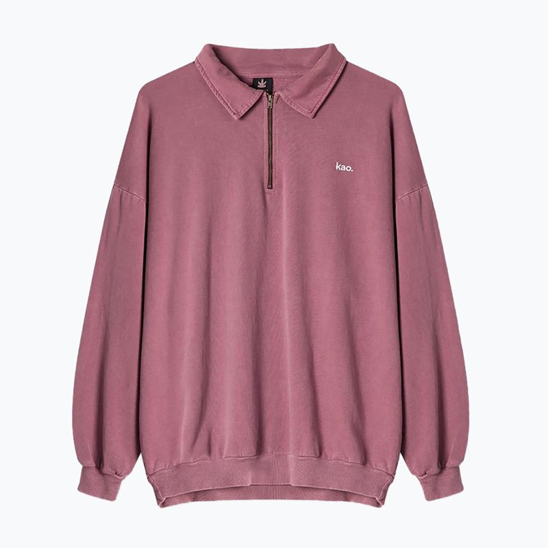 Pánská mikina Kaotiko Washed Vancouver Society burgundy 2