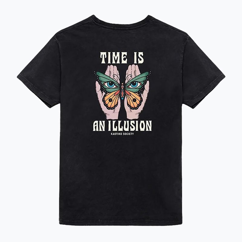 Pánské tričko Kaotiko M / C Washed Illusion black 3
