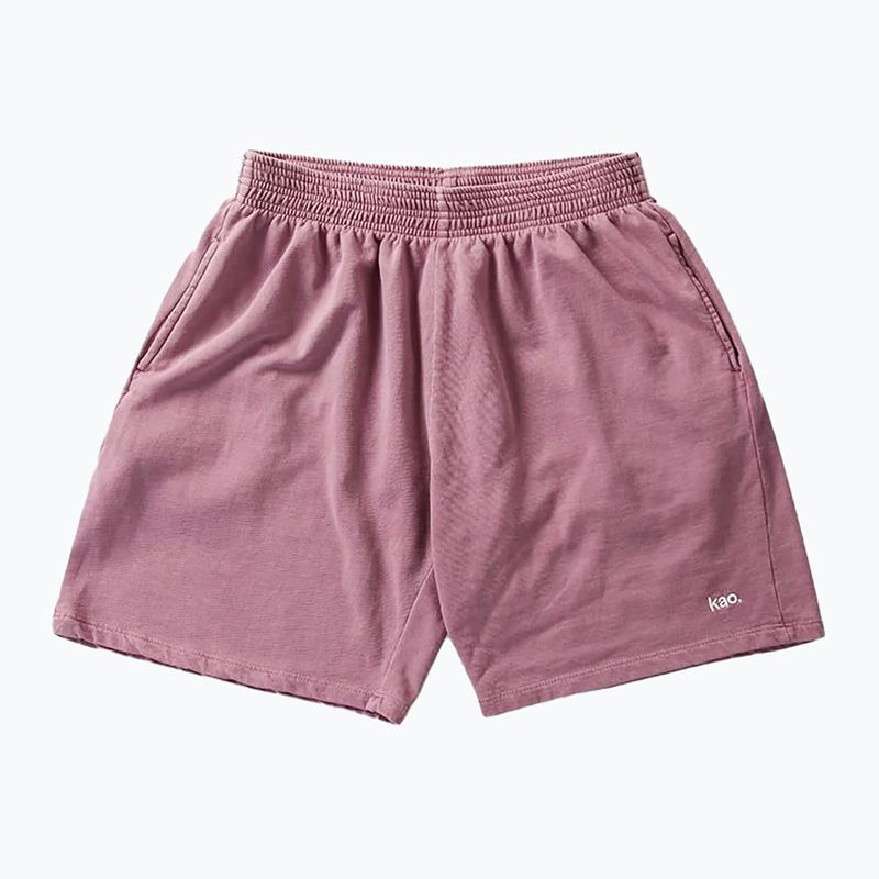 Pánské šortky Kaotiko Washed Daylen burgundy 3