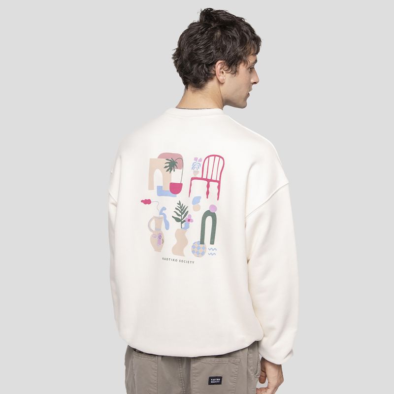 Dámská mikina Kaotiko Marrakech Organic Cotton ivory 2