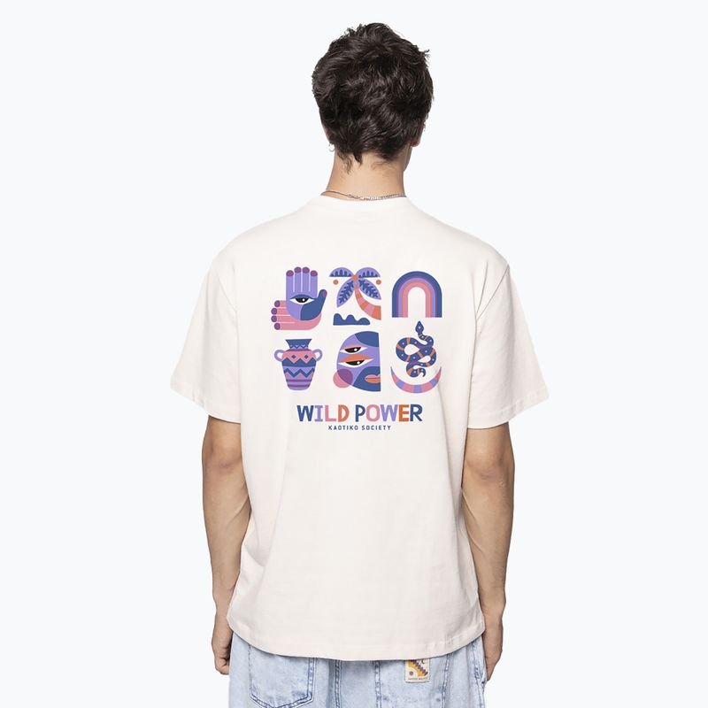 Pánské tričko Kaotiko M / C Wild Power Organic Cotton ivory 2