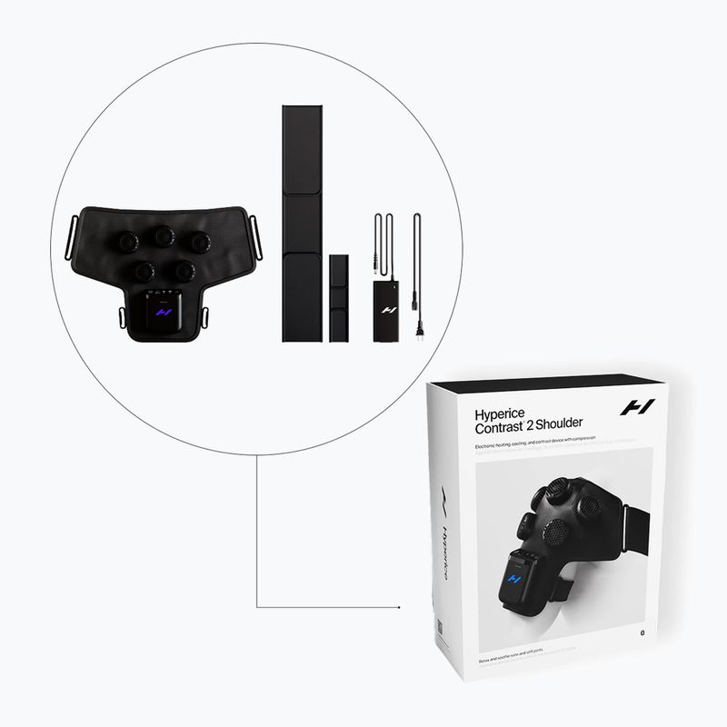 Přístroj na regeneraci ramen Hyperice Contrast 2 Shoulder black 4