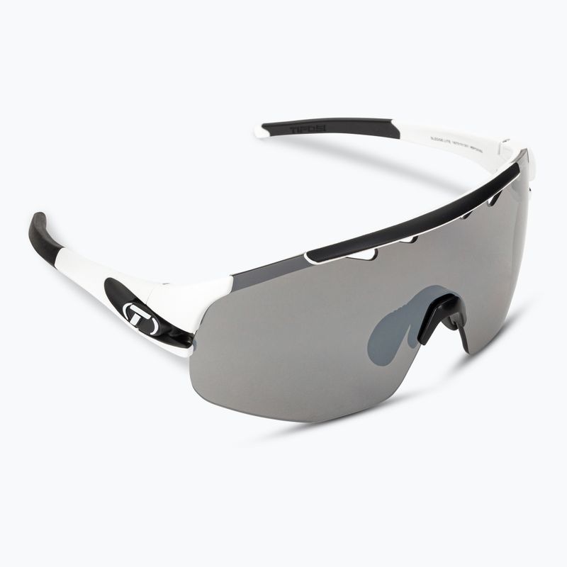 Cyklistické brýle Tifosi Sledge Lite matte white/smoke/ac red/clear 2