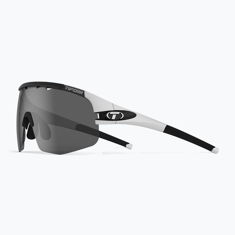 Cyklistické brýle Tifosi Sledge Lite matte white/smoke/ac red/clear 9