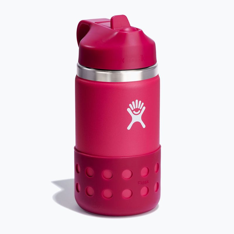 Termo láhev Hydro Flask Wide Mouth Straw Lid And Boot 355 ml růžová W12BSWBB623 2