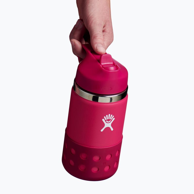 Termo láhev Hydro Flask Wide Mouth Straw Lid And Boot 355 ml růžová W12BSWBB623 3