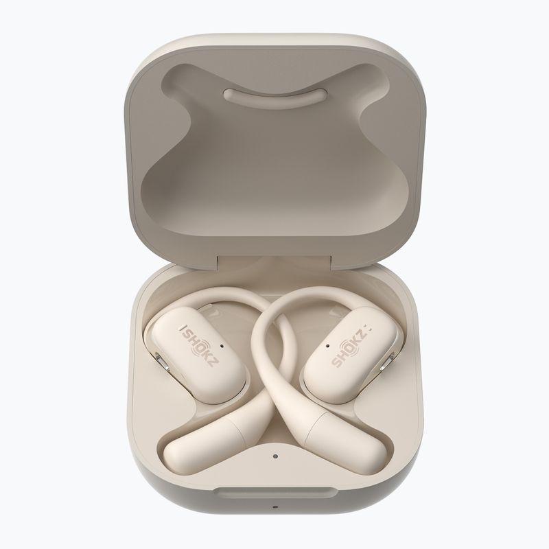 Bezdrátová sluchátka Shokz OpenFit beige