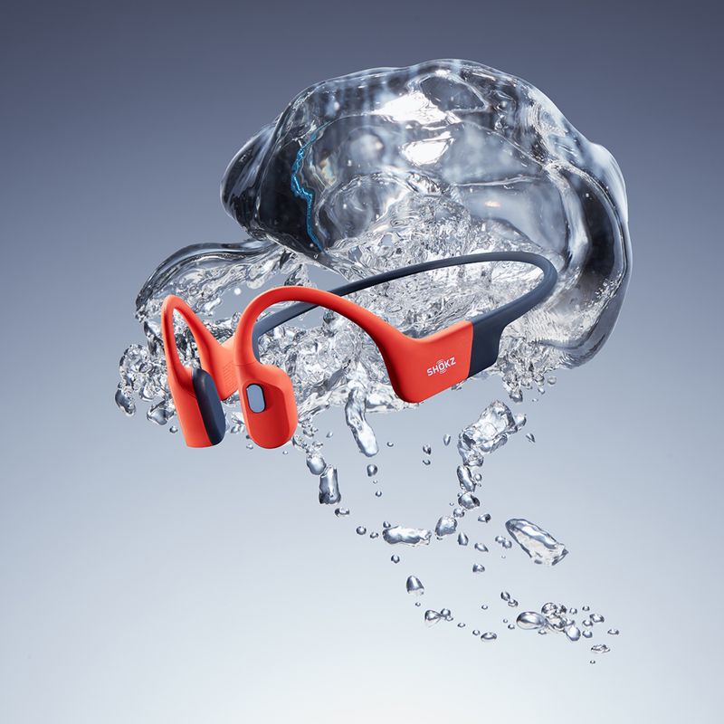 Bezdrátová sluchátka Shokz OpenSwim Pro red 14