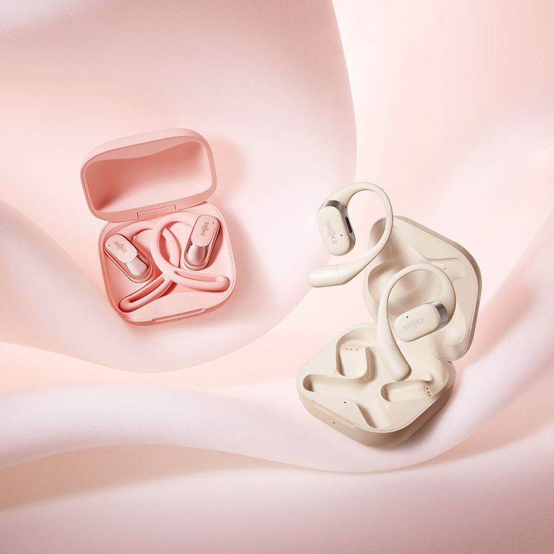 Bezdrátová sluchátka Shokz OpenFit Air pink 12