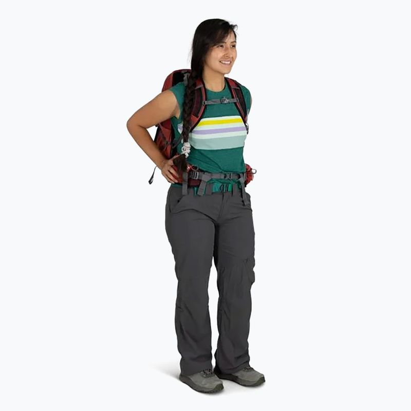 Osprey Tempest 22 l red pampas/coal grey dámský turistický batoh 5