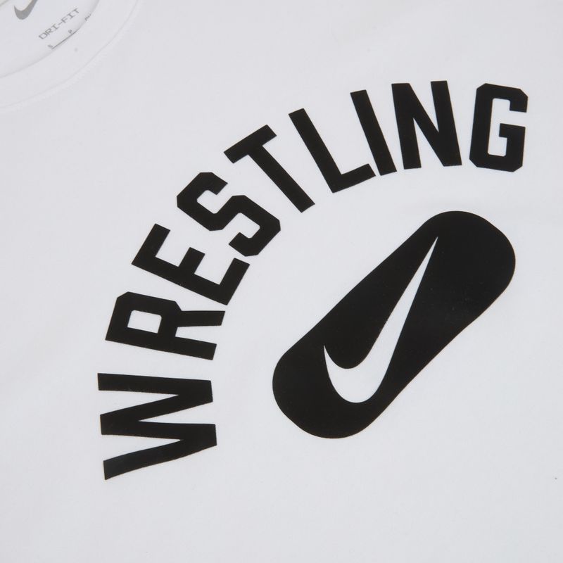 Pánské tričko na lezení Nike Wrestling Disc DFC white/black 3