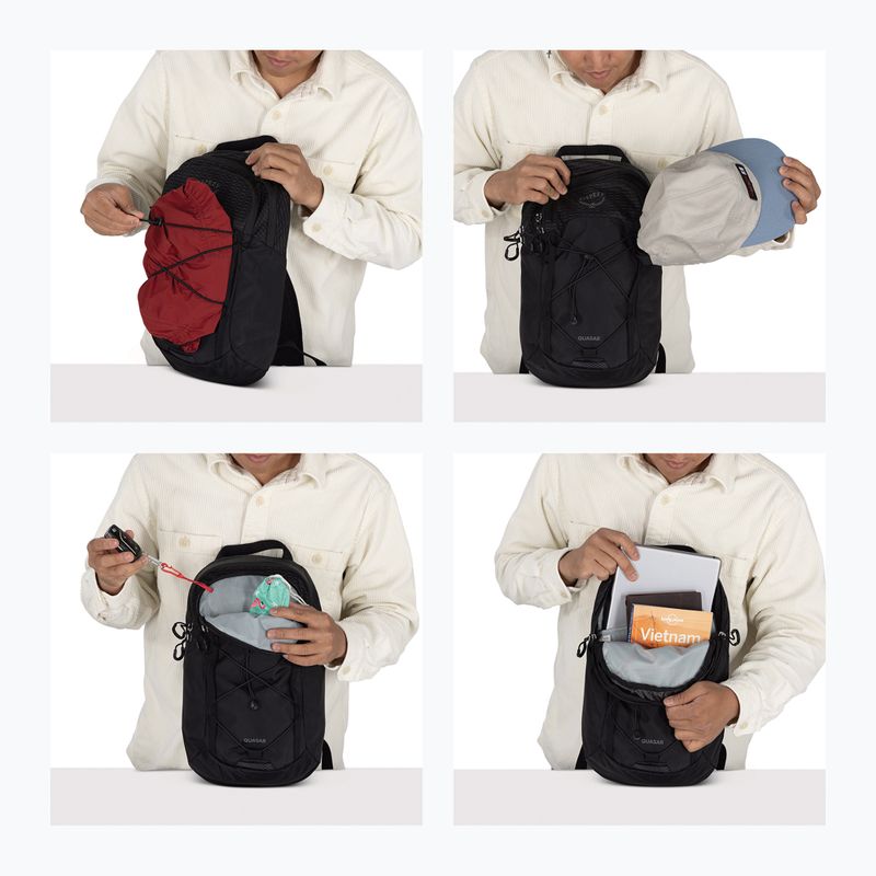 Městský batoh na jedno rameno Osprey Quasar Sling 6 l black 12