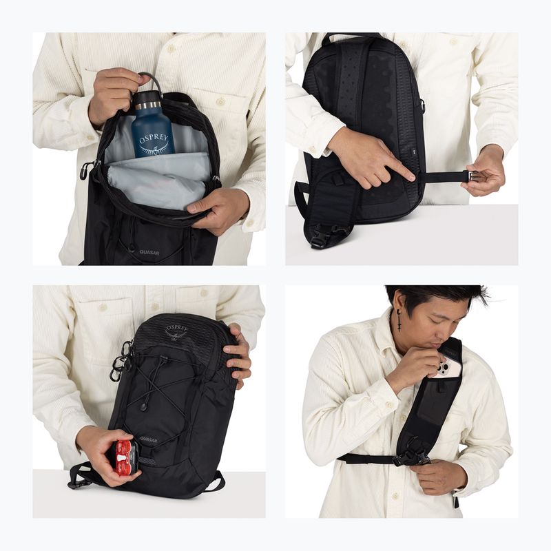 Městský batoh na jedno rameno Osprey Quasar Sling 6 l black 13