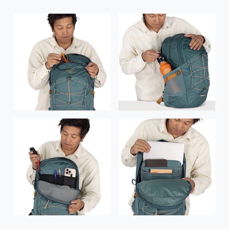 Městský batoh Osprey Quasar 26 l blue heather 13