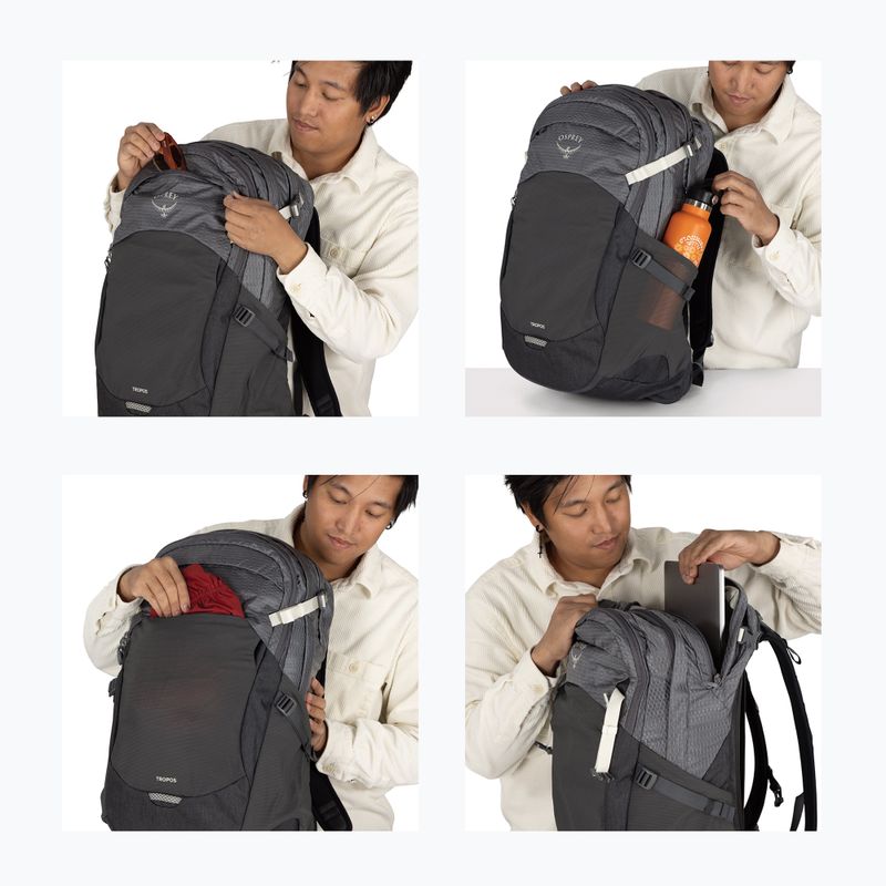 Městský batoh Osprey Tropos 32 l phantom grey heather 9