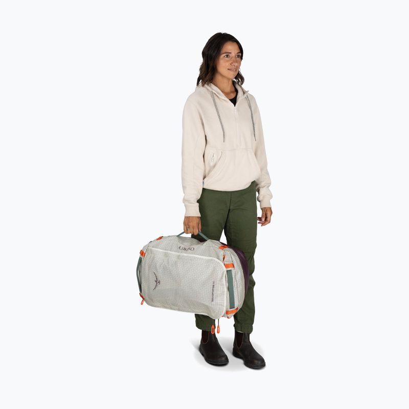 Cestovní taška Osprey Transporter Duffel 40 l mystery white/moody burgundy 4