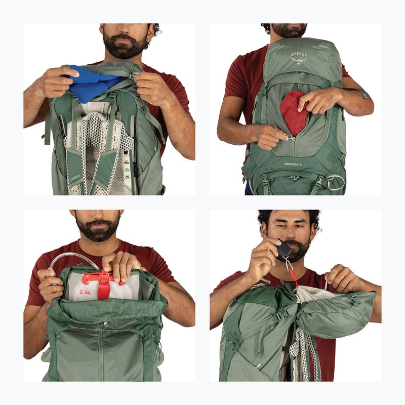 Pánský turistický batoh Osprey Stratos 44 l pine leaf 14