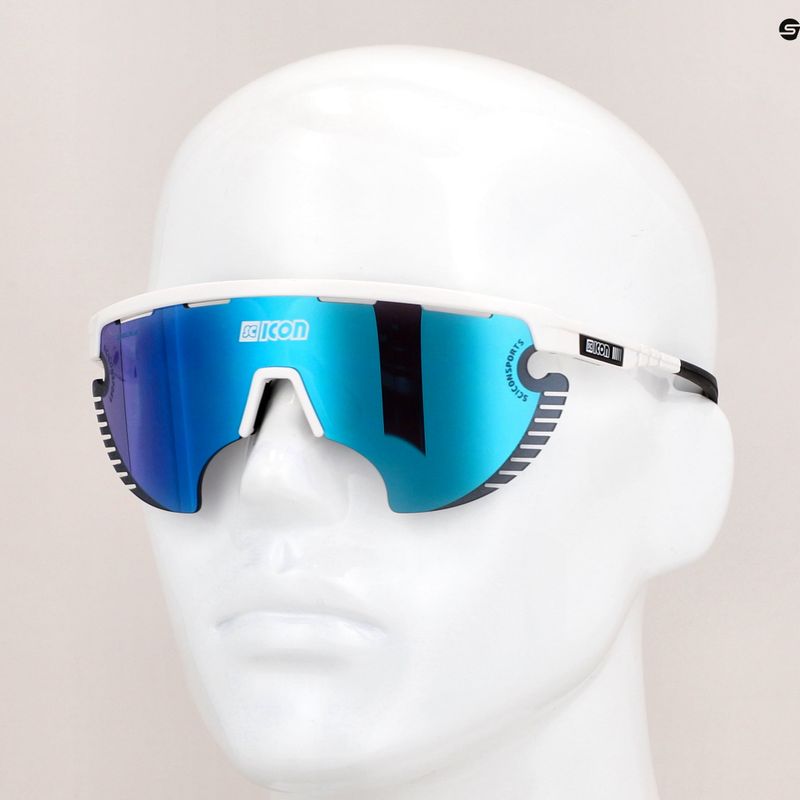 Sluneční brýle SCICON Aerowing Lamon white gloss/scnpp multimirror blue 9