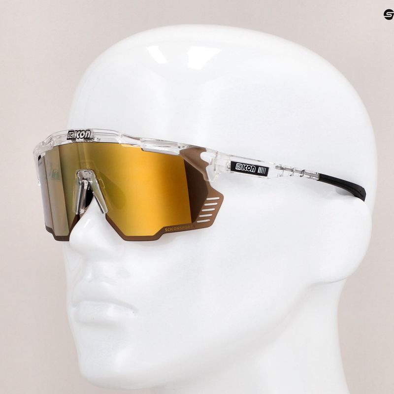 SCICON Aeroshade Kunken crystal gloss/scnpp multimirror bronze cyklistické brýle EY31070700 9