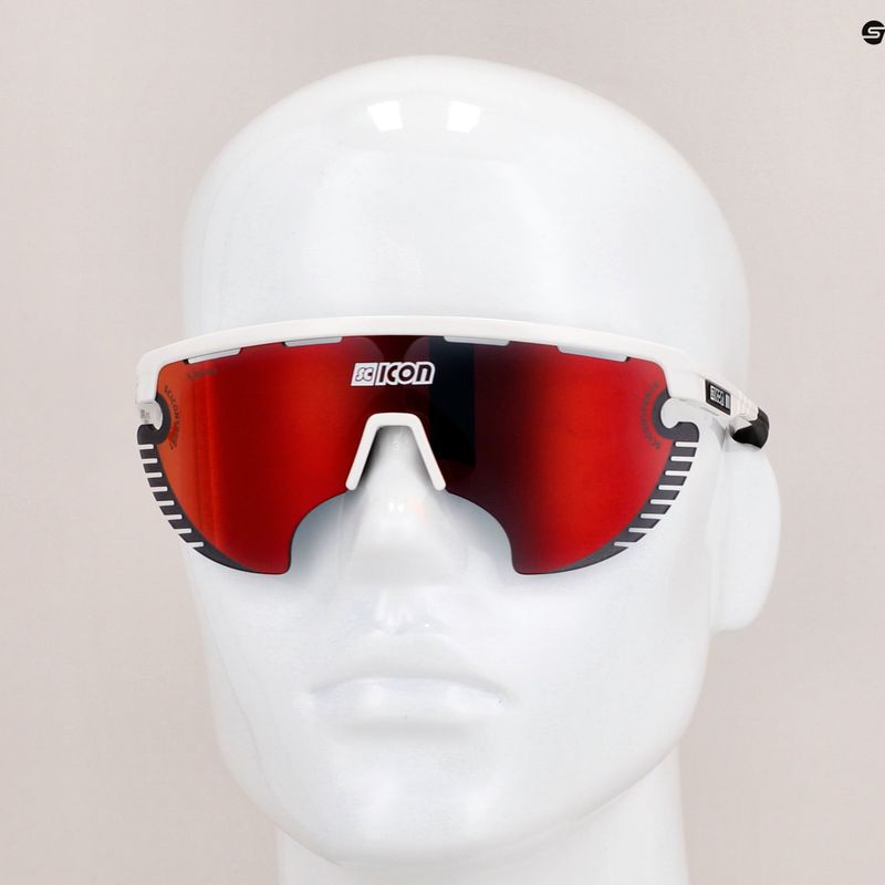 SCICON Aerowing Lamon white gloss/scnpp multimirror red cyklistické brýle EY30060800 9