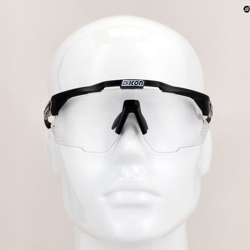 Sluneční brýle SCICON Aeroshade Kunken black gloss/scnpp photocromic silver 9