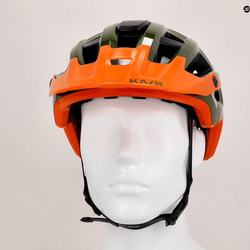 Cyklistická přilba KASK Rex zeleno-oranžová CHE00038.266 9