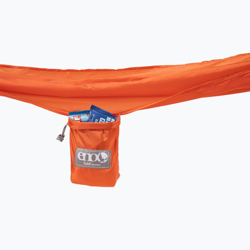 Turistická houpací síť  ENO Sub6 Ultralight orange 7