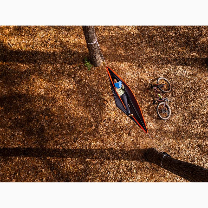 Turistická hamaka ENO SuperSub Ultralight charcoal/orange 14
