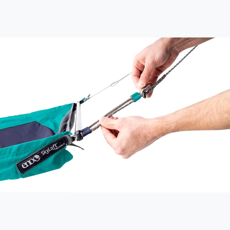 Turistická hamaka  ENO SkyLoft seafoam/navy 8