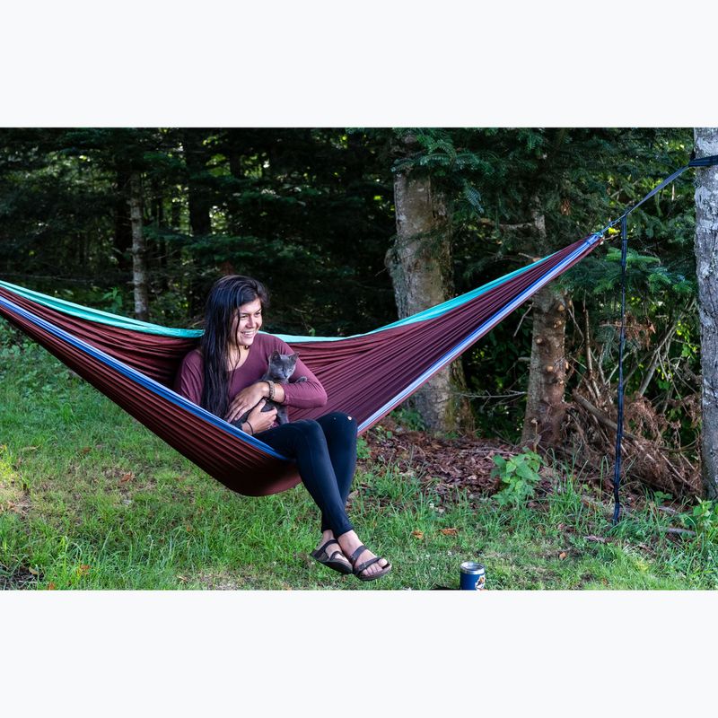 Turistická hamaka ENO DoubleNest seaglass / merlot / denim 7