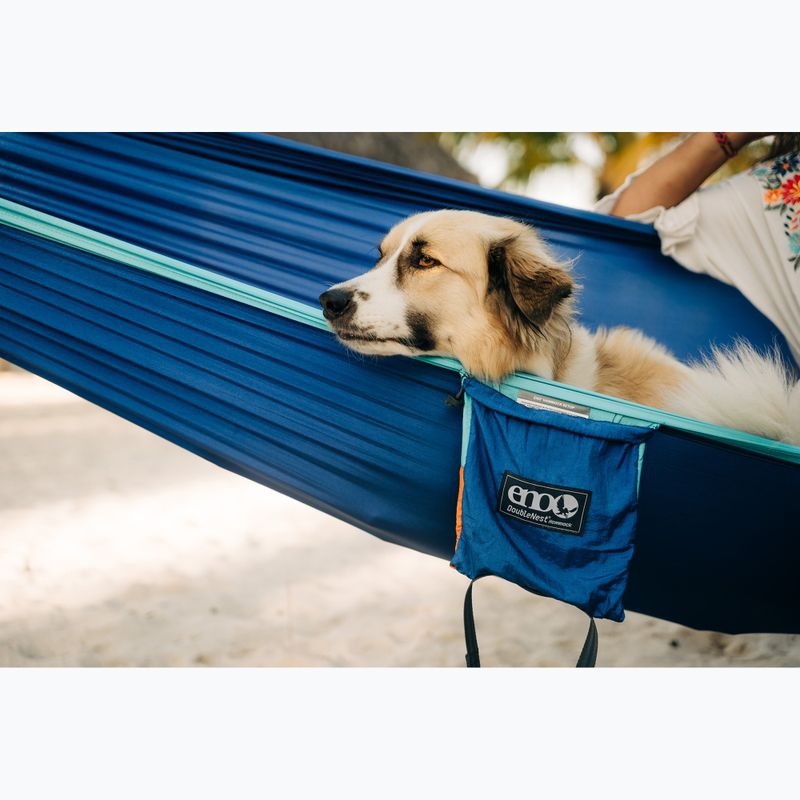 Turistická hamaka ENO DoubleNest aqua / sapphire / amber 10