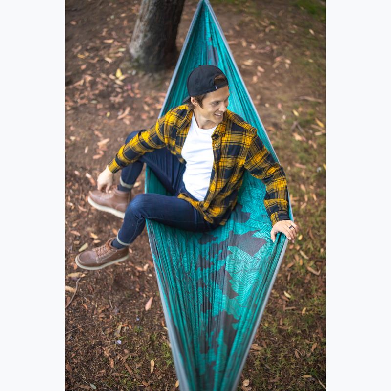 Turistická houpací síť  ENO DoubleNest Print mountains to sea/grey 5