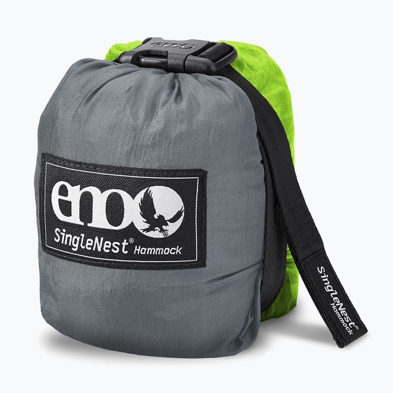 Turistická hamaka ENO SingleNest grey / chartreuse 4