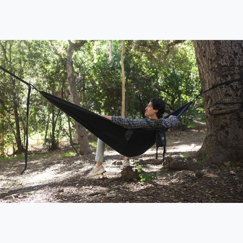 Turistická hamaka ENO SingleNest black / charcoal 5