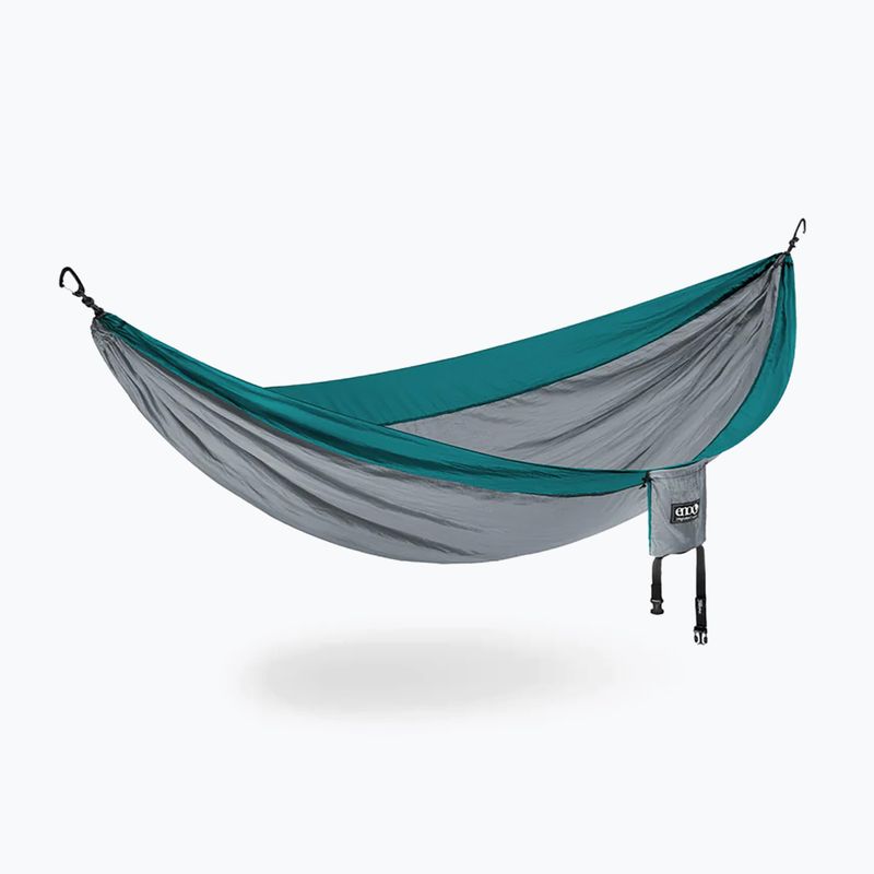 Turistická houpací síť  ENO Single Nest grey/seafoam