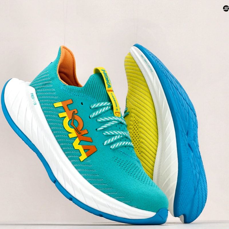 Dámská běžecká obuv HOKA Carbon X 3 blue-yellow 1123193-CEPR 14